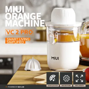 MIUI 850W Citrus Juicer Squeezer with 2 Cones, Stainless Steel Quiet Orange Electric Juice Extractor Machine, Large Capacity